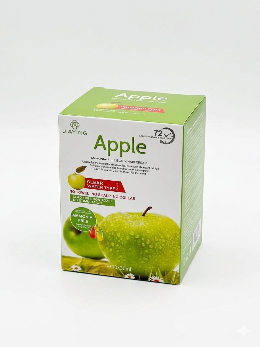 JIAYING Apple Ammonia-Free Black Hair Cream