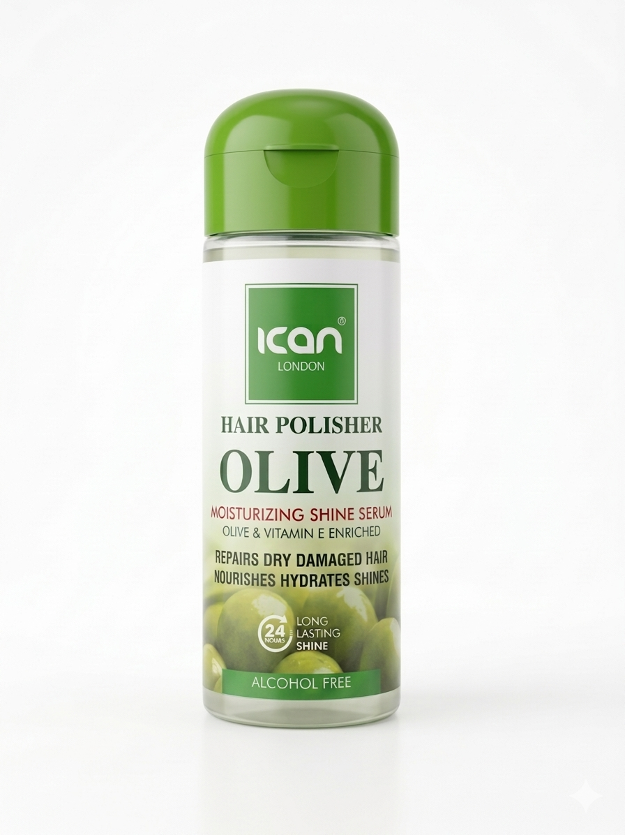 ICan London Hair Polisher Olive Moisturizing Shine Serum