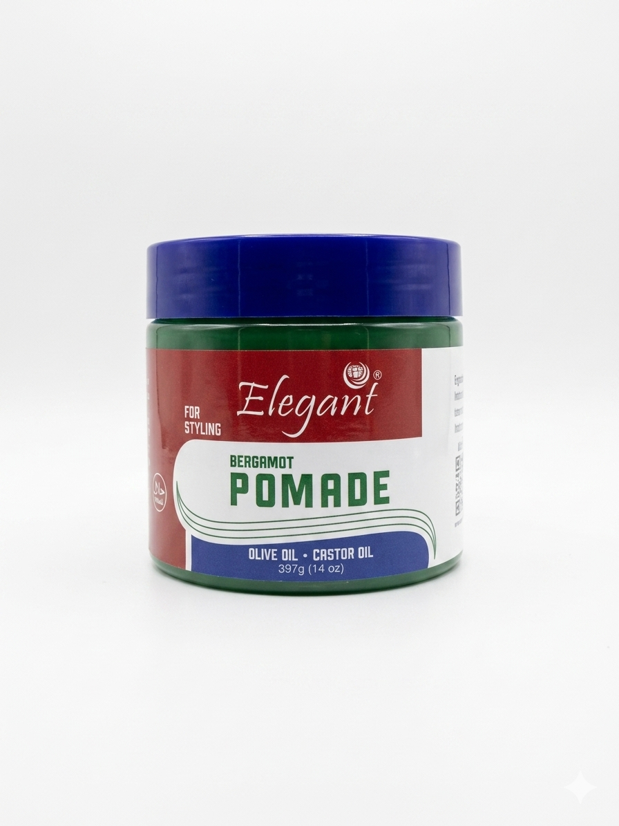 Elegant Bergamot Pomade with Olive Oil & Castor Oil